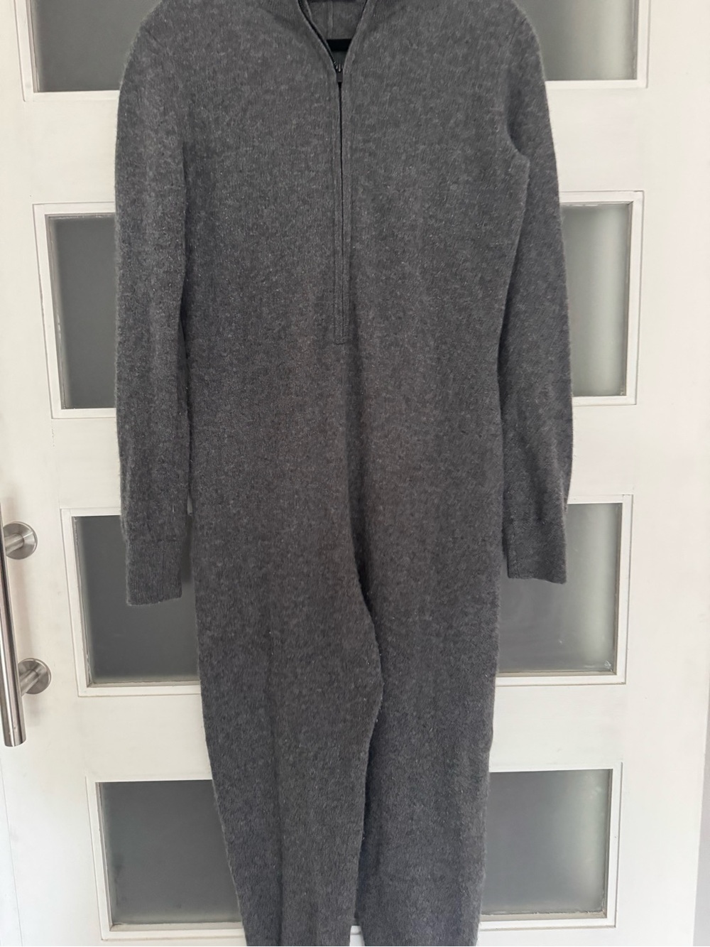 NAADAM Gray Cashmere Jumpsuit - Picture 2 of 10